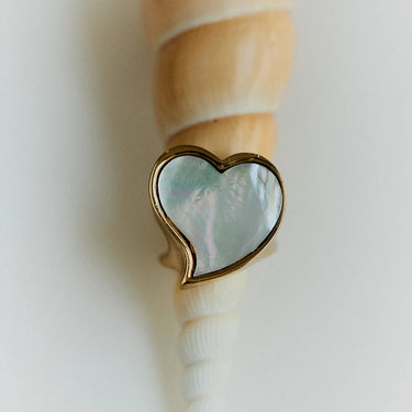 Prsten Mirage Heart Mother of Pearl