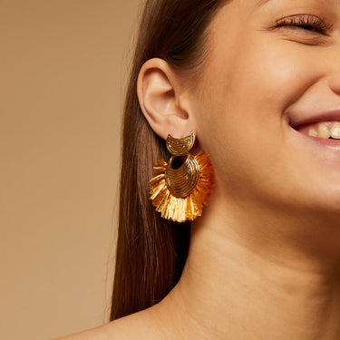 Náušnice Bambou Luna Wave Mini